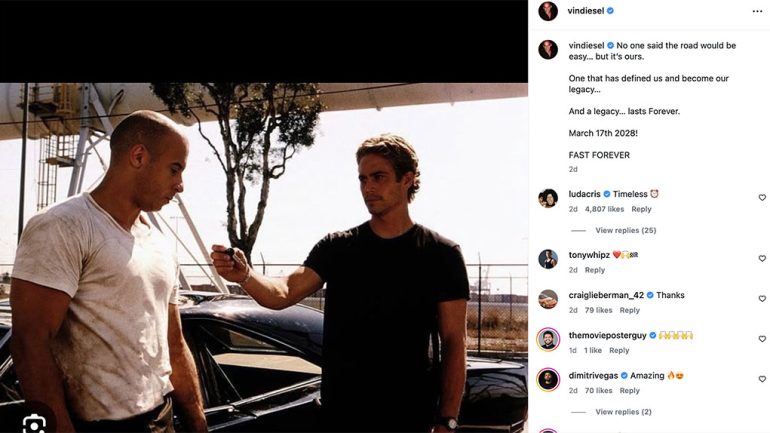 ‘Fast Forever’ Locks in March 2028 Release Date for the Final Fast and Furious Film With Paul Walker’s Return