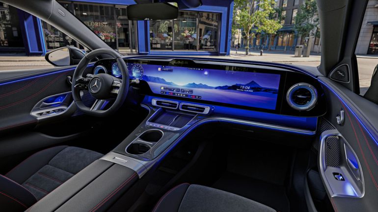Mercedes C-Class EV Interior Preview Shows a Screen Heavy Future for the Brand