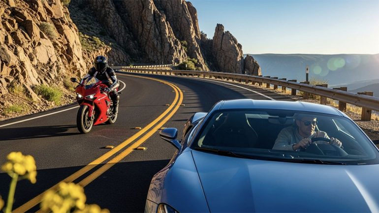 How to Safely Share Canyon Roads with Motorcycles This Spring