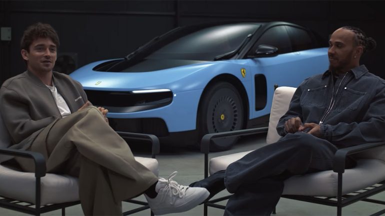 Ferrari’s $640K Luce EV Already Has the Internet Divided as Hamilton and Leclerc Try to Sell the Vision