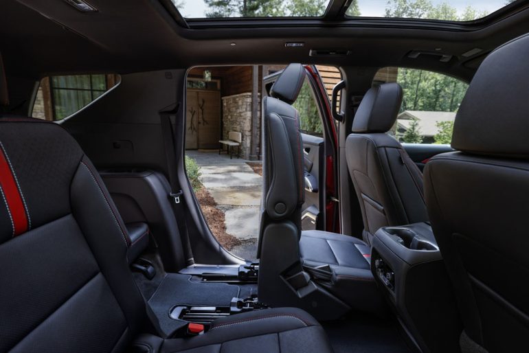 2026 Chevrolet Traverse seat fold 3rd row access