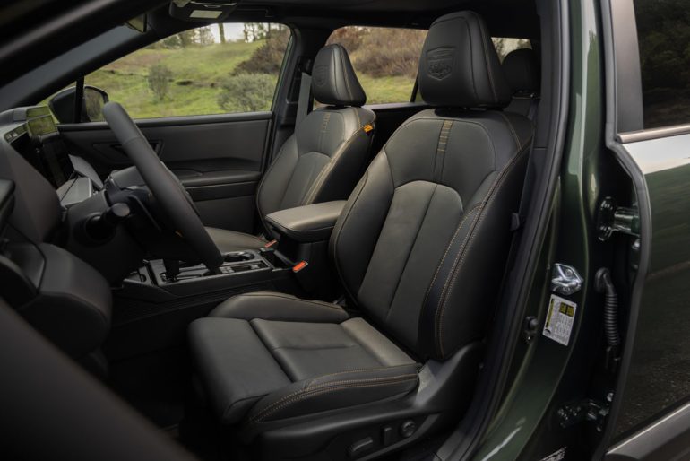2026 Subaru Outback wilderness front seats