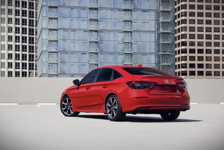 2026 Honda Civic Sedan Sport Touring Hybrid rear
