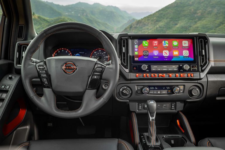 2026 Nissan Frontier touchscreen