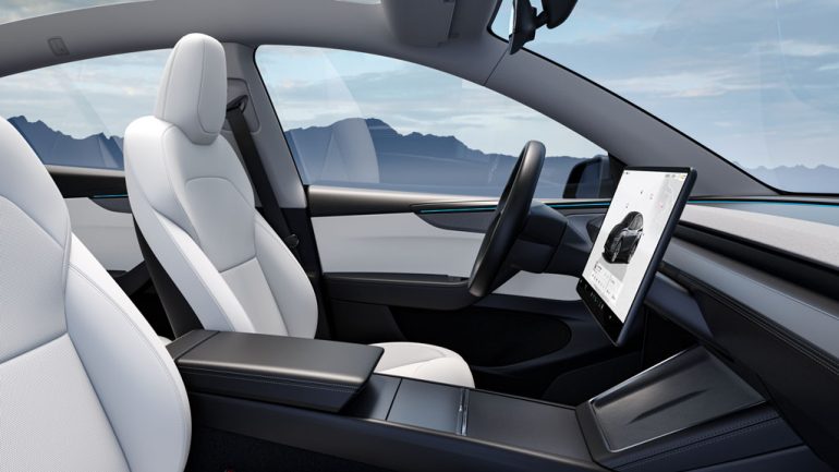 2026 Tesla Model Y front seats