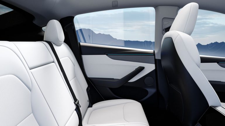 2026 Tesla Model Y back seats