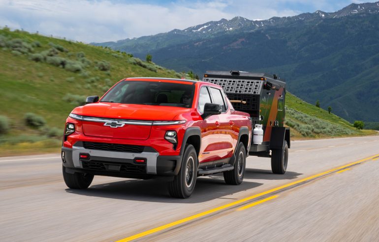 2026 Chevrolet Silverado EV Trail Boss towing