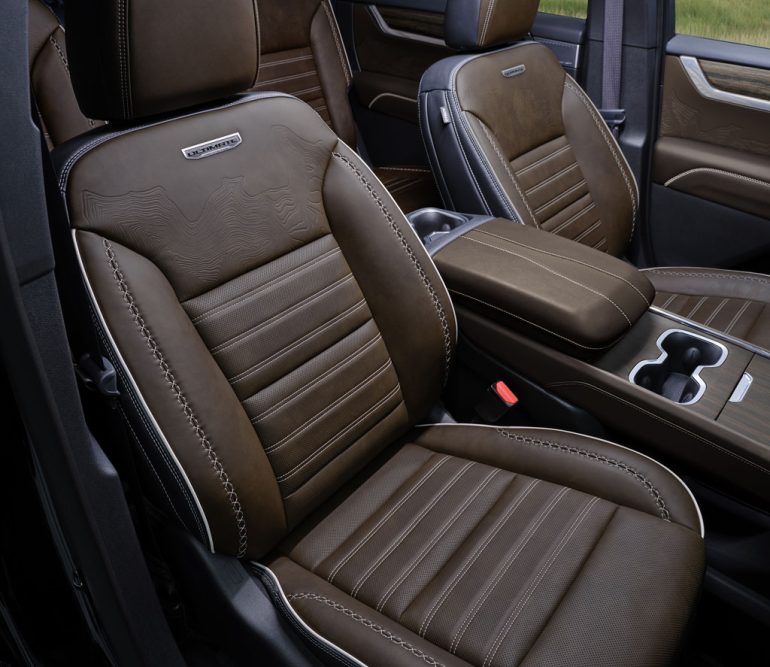 2027 GMC Acadia Denali Ultimate front seats