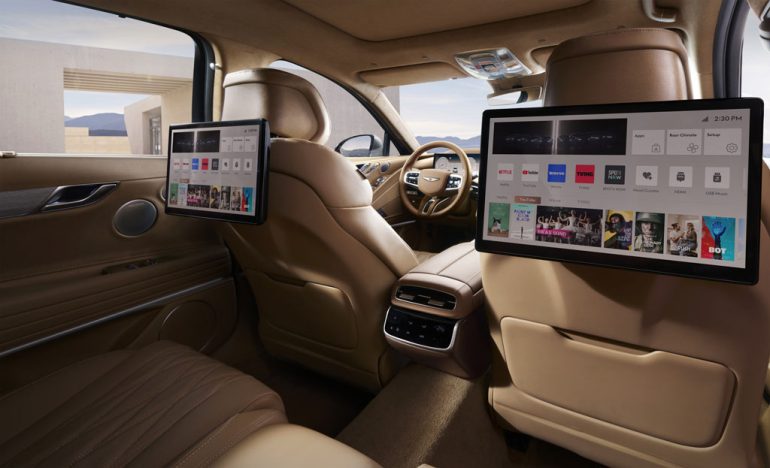 2026 genesis g80 entertainment screens