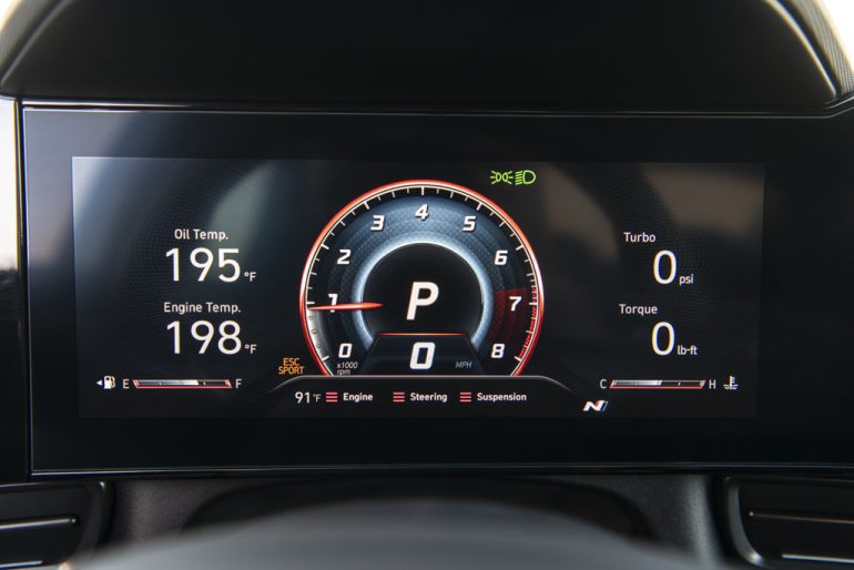 2026 hyundai elantra n gauge cluster