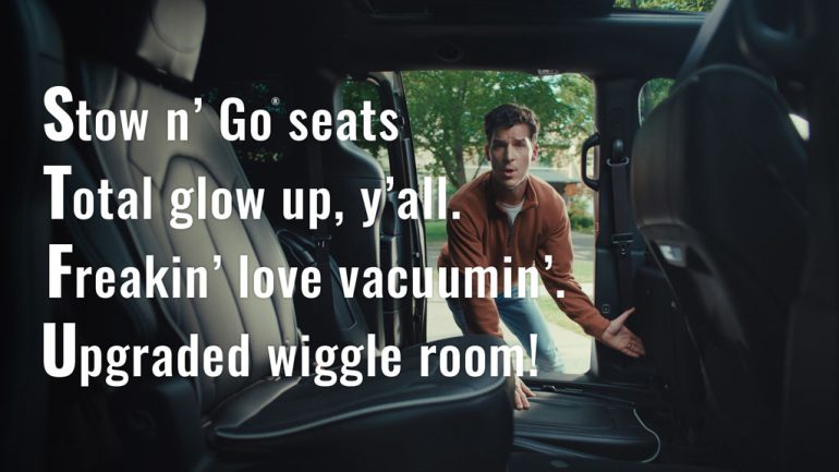 Chrysler’s new "Acronyms" campaign shows Pacifica families speak a different language.