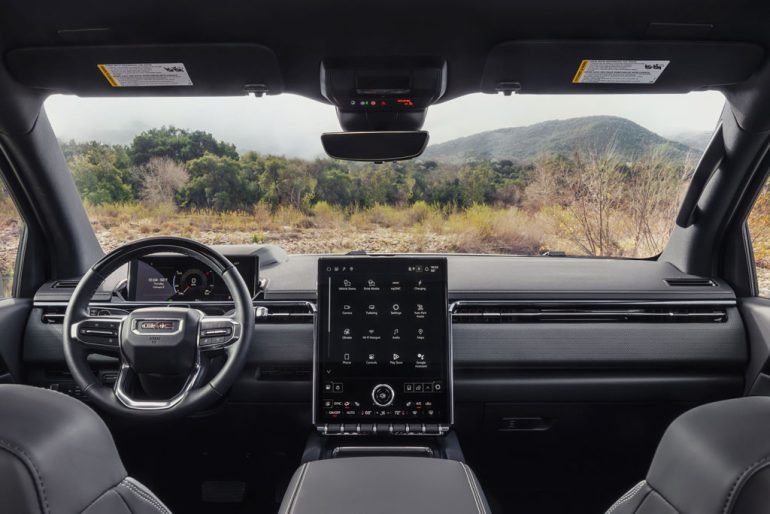 2026 GMC Sierra EV dashboard