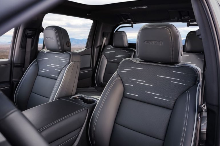 2026 GMC Sierra EV seats