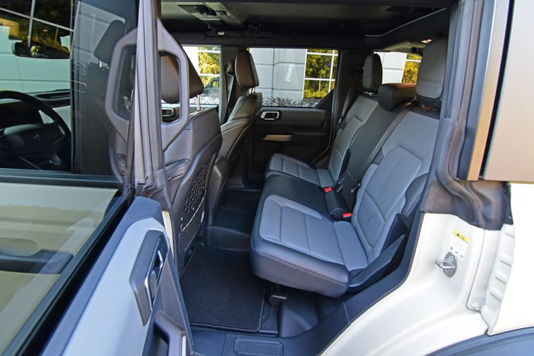 2026 Ford Bronco back seats
