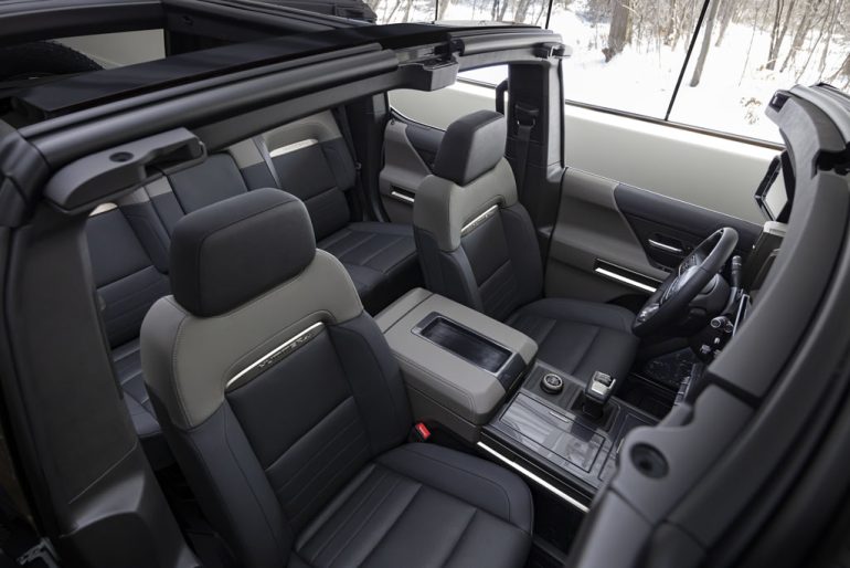2026 GMC HUMMER EV SUV seats