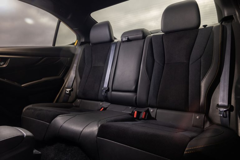 2026 subaru wrx back seats