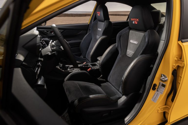 2026 subaru wrx front seats