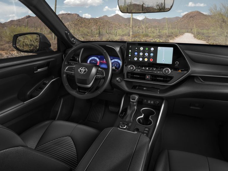 2026 toyota highlander hybrid dashboard interior