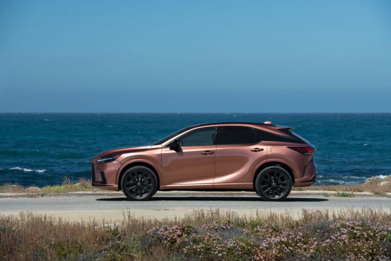 2026 lexus rx 500h f sport performance side
